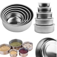 5 X MISKA METALOWA KUCHENNA STALOWA DUŻA NIERDZEWNA GASTRONOMICZNA