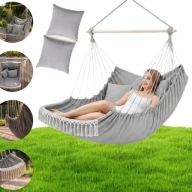 FOTEL WISZĄCY DO OGRODU Z PODUSZKAMI KOKON KOSZ BUJANY NA BALKON HUŚTAWKA