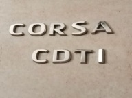 Emblemat Opel Corsa D tył klapa Oryginalny