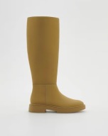 Reserved kozaki platforma oliwkowe musztardowe długie platformy podeszwa 37