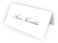 Eleganckie, minimalistyczne winietki ślubne - personalizacja