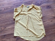 Papaya żółta bluzka na krótki materiał mgiełka