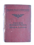 POLSKIE KOLEJE PAŃSTWOWE PKP PRAWO KIEROWANIA PAROWOZEM KATOWICE 1961 r.