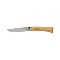 Nóż składany turystyczny Opinel No.10 INOX Clip-Point drewniana rękojeść