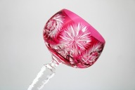 STARY KIELICH DO WINA RĘCZNIE SZLIFOWANY