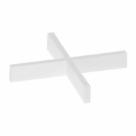 KRZYŻAKI DO GLAZURY TERAKOTY montażowe Diall 1 mm Białe 200 szt.