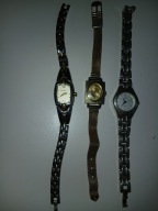 3 damskie zegarki z bransoletą ZA Złocisza !
