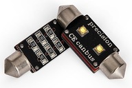 ŻARÓWKA CANBUS C5W RURKOWA 2 LED CREE 39MM BIAŁA