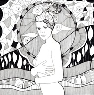 Obraz AKT rysumek neosecesja nr318