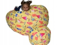 OSTATNIE SZTUKI WYPRZEDAŻ-KOMPLET FOTEL PLUS PUFA WOREK SAKO SIEDZISKO