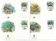 7-FDC-DF04-Antigua i Barbuda, WWF -Ryby oceaniczne,1987r