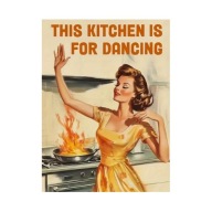 Plakat „This Kitchen is for Dancing” – Vintage Plakat Kuchenny