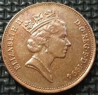 *WIELKA BRYTANIA [0154] *2 Pence 1994 TWO PENCE *ELIZABETH II
