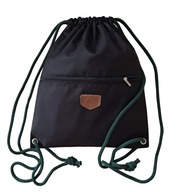 Worek plecak HABILE design bag czarny sznur granatowy