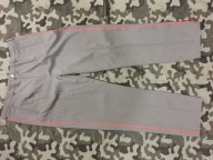 Spodnie Mundurowe Czerwona Wypustka Szerokie