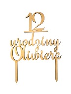 Topper na tort urodziny urodzinowy