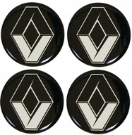 Emblematy Naklejki na Kołpaki Felgi Znaczek RENAULT do Samochodu 55mm