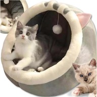 LEGOWISKO BUDKA DLA KOTA MIĘKKI DOMEK POSŁANIE PLUSZOWA PODUSZKA