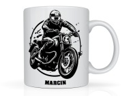 Kubek motocykl motor mężczyzna styl życia + imię na prezent