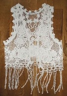 NEW LOOK!!CUDNE GIPIUROWE BOLERKO-NARZUTKA ROZ.M