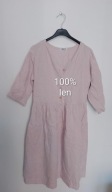 Sukienka lniana len M letnia