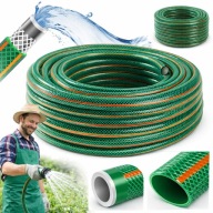 WĄŻ OGRODOWY GUMOWY ZBROJONY 4 WARSTWOWY POLSKA PRODUKCJA 3/4" 50 M MOCNY