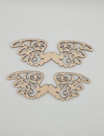 Skrzydła, ażurowe, sklejka, anioł, 12cm*4cm, 2szt