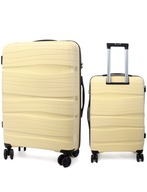 Duża walizka podróżna twarda XXL 91L polipropylen na kółkach