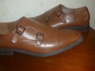 BUTY MĘSKIE PIER ONE-R-42-WKŁ-27CM-SKÓRA NAT JAK NOWE.