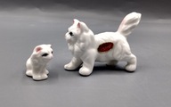 SYGNOWANE Bone China, 2 mini kotki koty MAINE COON