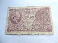 WŁOCHY 5 LIRE 1944