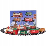 KOLEJKA ELEKTRYCZNA PREZENT ŚWIĄTECZNY POCIĄG Z OŚWIETLENIEM I DŹWIĘKIEM