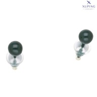 74104 Kolczyki ceramiczne zielona kulka 4 mm