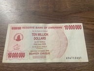 Zimbabwe - 10000000 dolarów - 2008