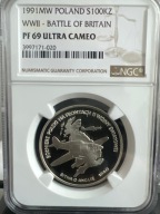 100000 ZŁ 1991 BITWA O ANGLIĘ MENNICZA