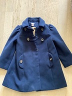 Monsoon granatowy złoty płaszczyk 4-6 lat + GRATIS