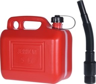 Pojemnik kanister na paliwo benzynę 5L z lejkiem