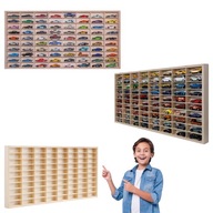 PÓŁKA NA RESORAKI AUTKA SAMOCHODZIKI HOT WHEELS ORGANIZER DREWNIANA