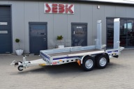 Mocna przyczepa do transportu minikoparki Wiola B2730 Najazdy DMC 2700 kg