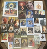 OBRAZKI ŚWIĘTE ŚWIĘCI MB PAN JEZUS BŁ. - 30 SZT