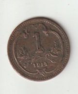 Austria 1 Heller 1914