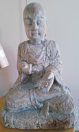 RZEŹBA Arhat Luohan osoba oświecona w buddyzmie - początek dynastii Ming