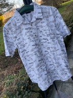 N Koszula biała Penfield szkice gór krata bawełna rozmiar L