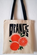 ORANGES - torba bawełniana RĘCZNIE malowana