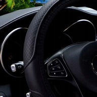 OSŁONA NA KIEROWNICE CZARNA NITKA 14.5-15 cali TRÓJWYMIAROWA ODDYCHAJĄCA