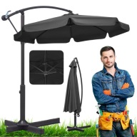 PARASOL OGRODOWY DUŻY SKŁADANY PRZENOŚNY POKROWIEC TARAS OGRÓD WYSIĘGNIKIEM