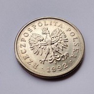 moneta 1 zł 1992, III RP z prywatnej kolekcji, idealny stan, około mennicza