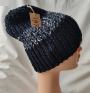 (01) Czapka wełniana XS/S - rozmiar uniwersalny ok. 48 - 54 cm.