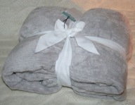 DUŻA NARZUTA KOC Sinsay BED COVER SZARY PRAKTYCZNA DEKORACJA 160x200 NOWY