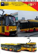TRAMWAJ KONSTAL + AUTOBUS SOLARIS MZA WARSZAWA MODEL KARTONOWY ModelUNIT